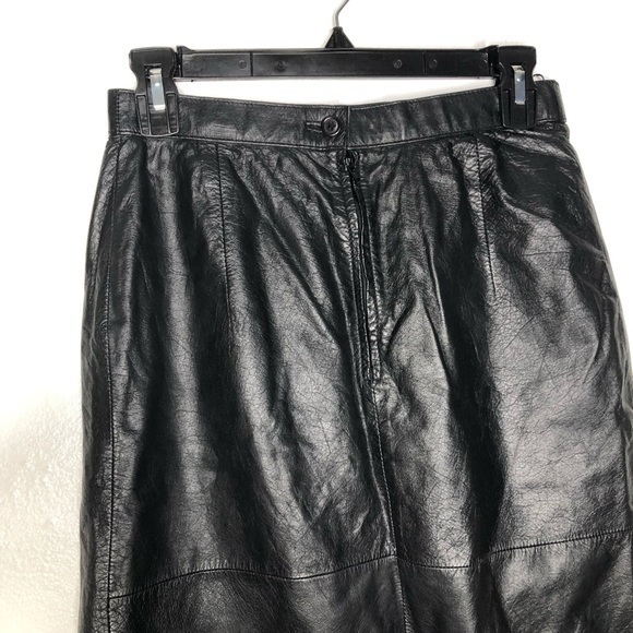 West Bay Leather Skirt Black Size 10 - Picture 5 of 7